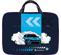 Папка для труда Schoolformat с ручкой А4 RIDE FOR LIFE 330x265x60 полиэстер, синий, для мальчиков ПТРТМР-РФЛ