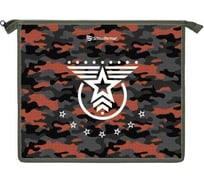 Папка для тетрадей Schoolformat 1 отделение А5 MILITARY STYLE 235x190x50 молния, пластик, серый, для мальчиков ПТПМ1А5-МЛС