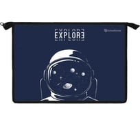 Папка для тетрадей Schoolformat 1 отделение А4 EXPLORE 325x230x55 молния, картон, полиэстер, синий, для мальчиков ПТКМА4-ЭКС