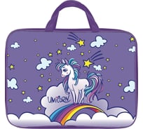 Папка для труда Schoolformat с ручкой А4 LITTLE UNICORN 350x265x60 ткань, для девочек ПТРТМР-ЛЮН