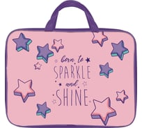 Папка для труда Schoolformat с ручкой А4 SHINE BRIGHT 350x265x60 ткань, для девочек ПТРТМР-ШБР