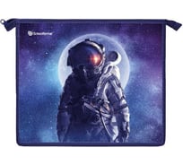 Папка для тетрадей Schoolformat 1 отделение А5 SPACE SOUL 235x190x50 молния, пластик, синий, для мальчиков ПТПМ1А5-СПС