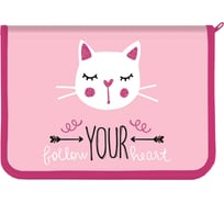 Папка для труда Schoolformat А4 LITTLE KITTEN 350x265x60 пластик, с клапаном, для девочек ПТРПМ-ЛКТ