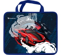 Папка для труда Schoolformat с ручкой А4 RED RIDE 330x260x75 пластик, синий, для мальчиков ПТРТМРШ-РРД