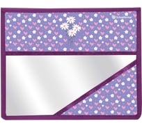 Папка для тетрадей Schoolformat 1 отделение А5 DAISY 235x190x50 молния, картон, полиэстер, сиреньевый, для девочек ПТПЛ2А5-ДЗИ