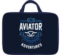 Папка для труда Schoolformat с ручкой А4 AVIATOR 350x265x60 ткань, для мальчиков ПТРТМР-АВИ