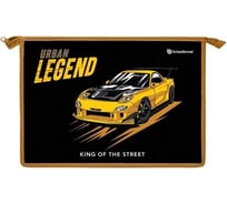 Папка для тетрадей Schoolformat 1 отделение А4 URBAN LEGEND 325x230x55 молния, картон, полиэстер, черный, для мальчиков ПТКМА4-УРЛ
