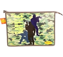 Папка Limpopo ХАКИ А4, пластиковая, молния сверху, 325х230х55 мм арт. LPR0410 ПапТ2054