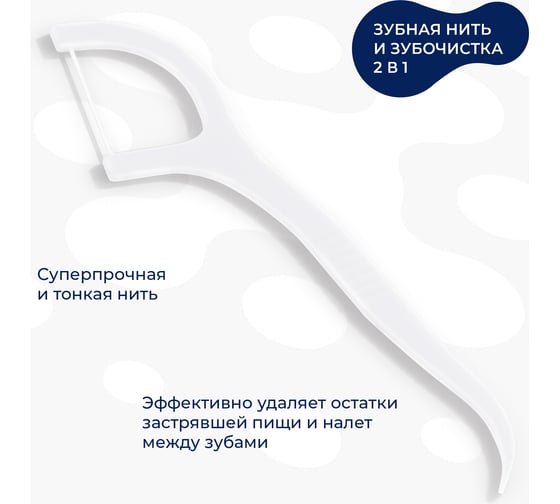 Зубочистки с нитью BEIBER 55 шт. флоссеры Floss(55)