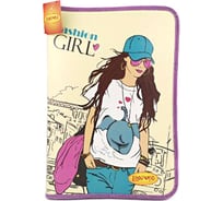 Папка Limpopo ТМ FASHION А4, пластиковая, молния вокруг, 325х230х25 мм арт. LPR0510 ПапТ2102