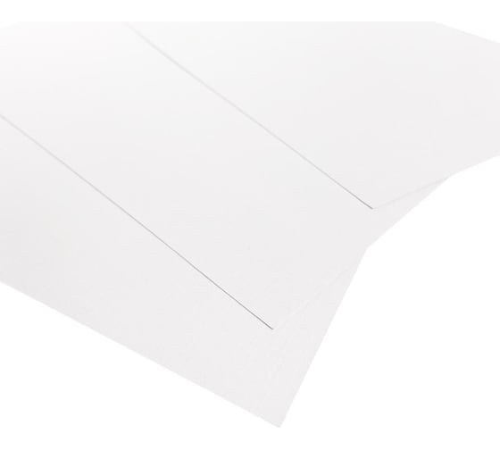 Обложки Office Kit А4, лен, белые, 100 шт. LWA400250