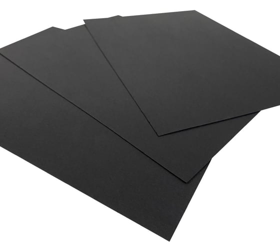 Обложки Office Kit А4, лен, черные, 100 шт. LBCA400250