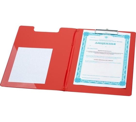 Папка-планшет Bantex 4210-09 a4, красный, с верхней створкой 49876