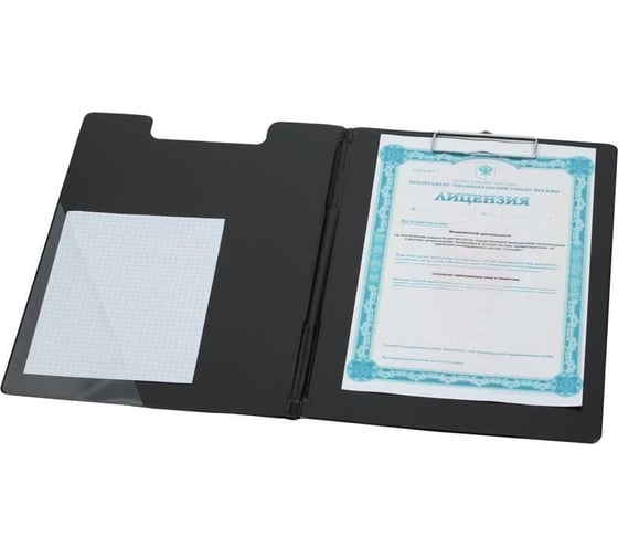 Папка-планшет Bantex 4210-10 a4, черный, с верхней створкой 12636