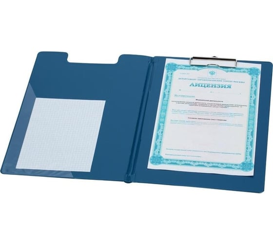 Папка-планшет Bantex 4210-01 a4, синий, с верхней створкой 48894