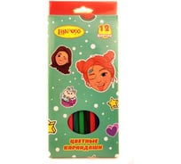 Карандаши Limpopo Emoji 12 цветов, пластиковые арт. LP0198 Кар1579
