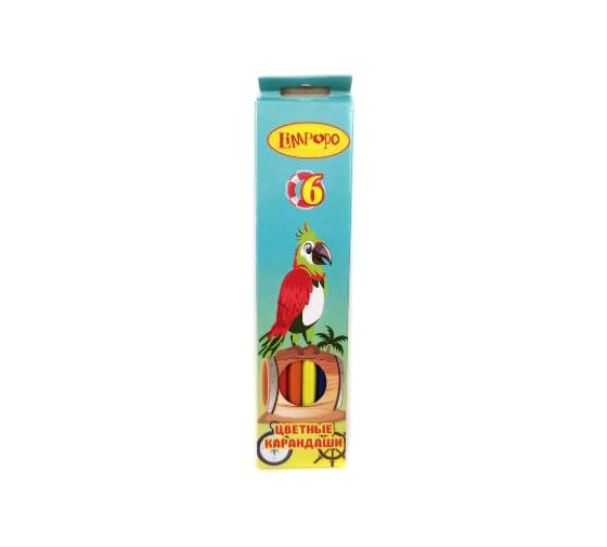 Карандаши Limpopo 6 цветов, пластиковые арт. LP0104 КарЦ97 1