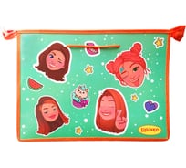 Школьная папка с ручками Limpopo Emoji А4, ручки-шнурок, 335х235х55 мм арт. LPR0440 ПапТ2063