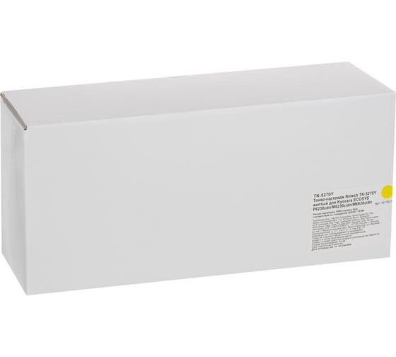 Тонер-картридж Retech tk-5270y желтый, для kyocera p6230,6630 1617621