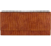 Датированный планинг Attache CROCO DEDALO 2023, коричневый 303x150 мм, 60 листов, округленный срез 1563274