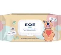 Влажные салфетки EXXE baby 0+ детские, 100 шт. 243101