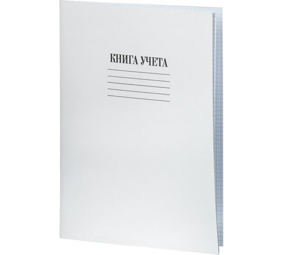 Бухгалтерская книга учета Attache А4 48 л в клетку на скрепке, обложка картон 34951