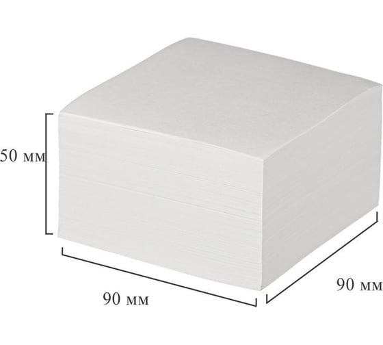 Блок для записей Attache 90x90x50 мм белый, плотность 65 г/кв. м 1179444