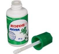 Корректирующая жидкость Kores Soft Tip Aqua штрих, водная, 25 мл 60907