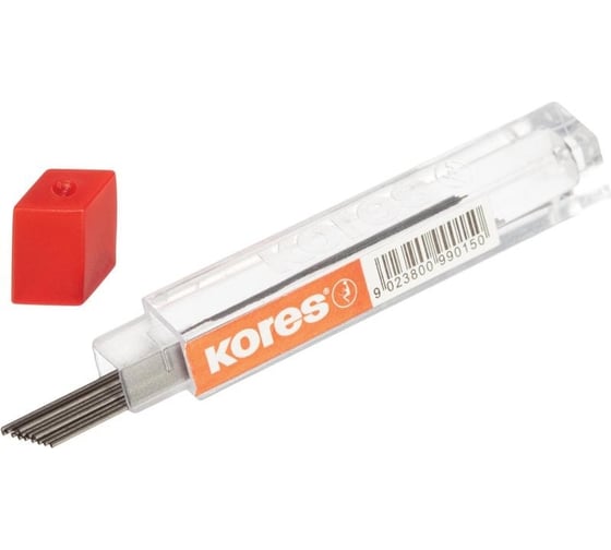 Микрографический стержень Kores HB, 0.5 мм, 15 грифелей 614072
