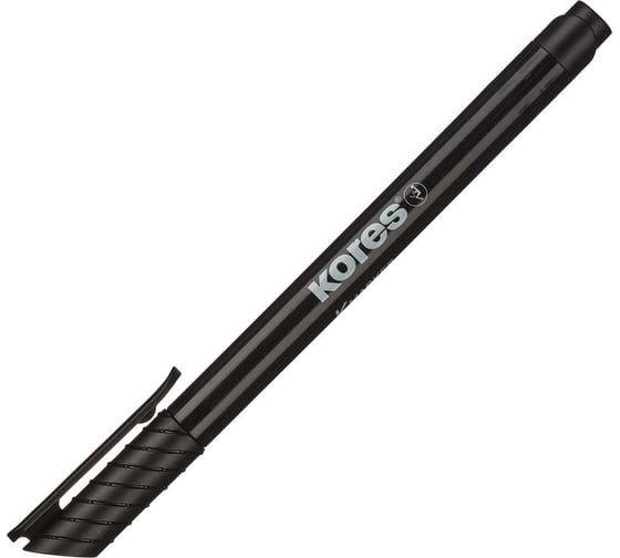Перманентный маркер Kores черный, 1 мм 282466