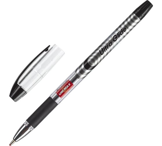 Шариковая ручка Unimax Ultra Glide черная, 0.8 мм 721880
