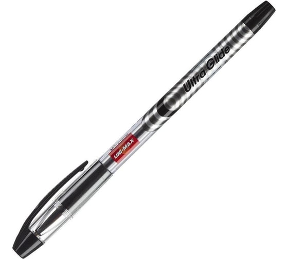 Шариковая ручка Unimax Ultra Glide черная, 0.8 мм 721880
