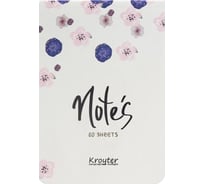Блокнот Kroyter Flowers А6, 60 л, разноцветная в линейку, на сшивке, 100x145 мм 00153 1169776