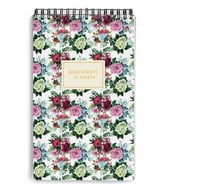 Блокнот Альт Цветы Паттерн А5, 40 л, в клетку, на спирали,127x200 мм 3-40-251 1034945