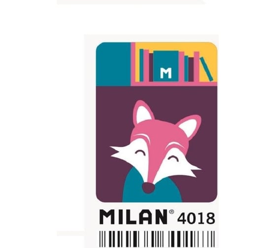 Каучуковый ластик Milan в ассортименте, 52x35x13 мм 1032779