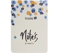 Блокнот Kroyter Flowers А6, 60 л, разноцветная в линейку, на сшивке, 100x145 мм 00152 1169773