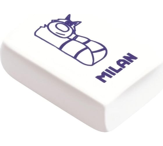 Каучуковый прямоугольный ластик Milan 28x19x10 мм 1032902
