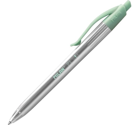 Шариковая автоматическая ручка Milan Silver синяя, 1 мм 966876
