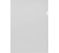 Папка-уголок Attache A4 пластиковая 100 мкм прозрачная 100 шт в упаковке 993233