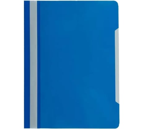 Пластиковый скоросшиватель Attache A4 до 100 листов синий 10 шт в упаковке 993234