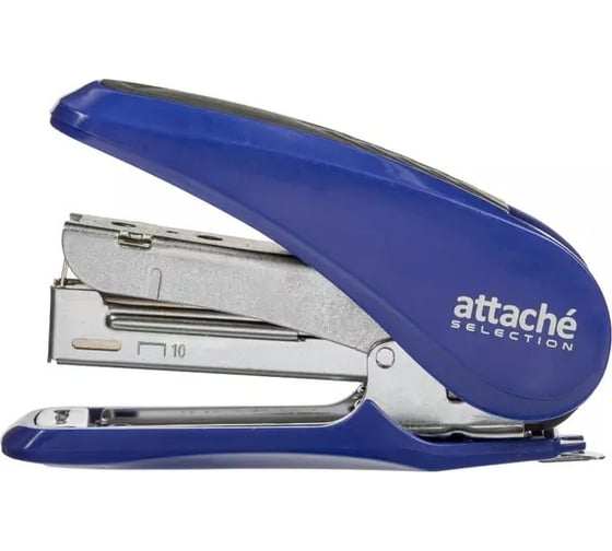 Степлер Attache Selection MSBL1020 № 10 до 20 листов, металл, синий 1271901