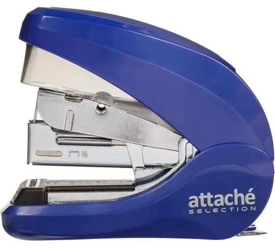 Степлер Attache Selection MSBL1020 № 10 до 20 листов, металл, синий 1271906