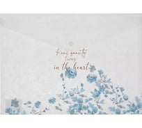 Папка-конверт Attache Selection Bloom на кнопке A4 полипропилен 3 шт в упаковке 1378373