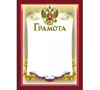 Грамота ООО Комус 210x290 мм 50г герб триколор 230 гкв.м 10 шт 389431