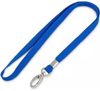 Держатель для бейджа ООО Комус на карабине синий 1126300