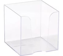 Бокс для бумаги ООО Комус 9x9х9 см прозрачный пластик 1355458