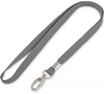 Держатель для бейджа ООО Комус 90 см x 10 мм с карабином серый 1372752
