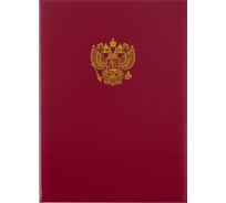 Адресная папка ООО Комус с орлом бумвинил с поролоном 130286