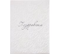 Адресная папка ООО Комус поздравляем белая 271395