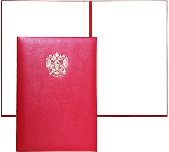 Адресная папка ООО Комус герб бумвинил бордо. упаковка 5 шт 993985